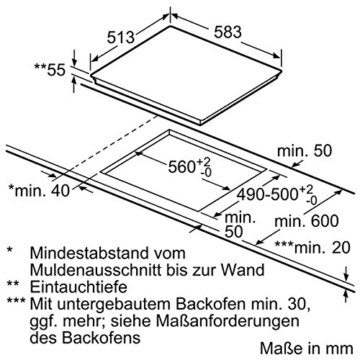 Siemens EH645FFB1E abmessungen